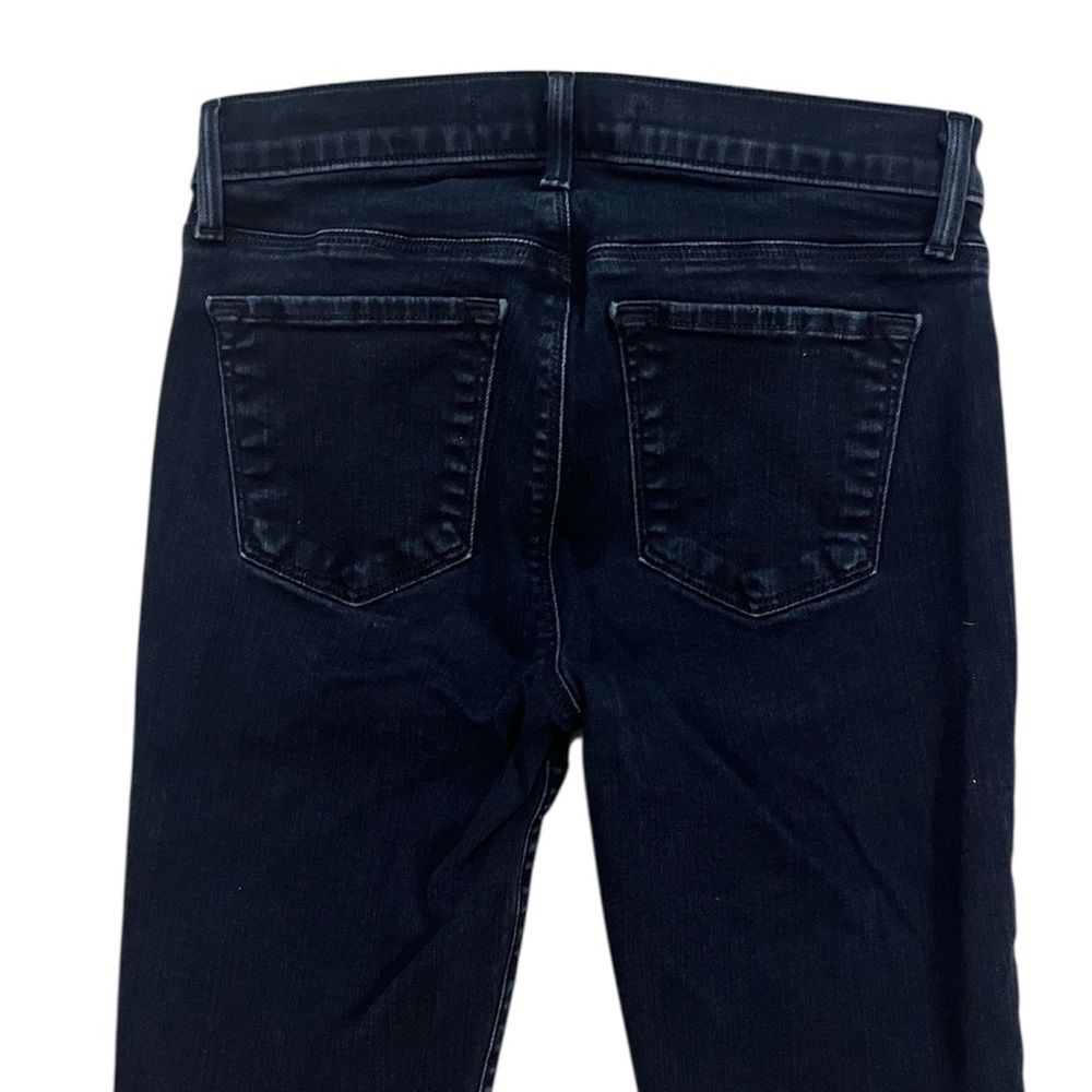 J Brand Indigo Denim Cropped Skinny Distressed Hem Holes in Knees Size 26 - Picture 4 of 11